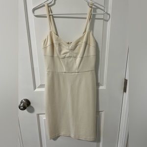 Amanda Uprichard cream mini dress